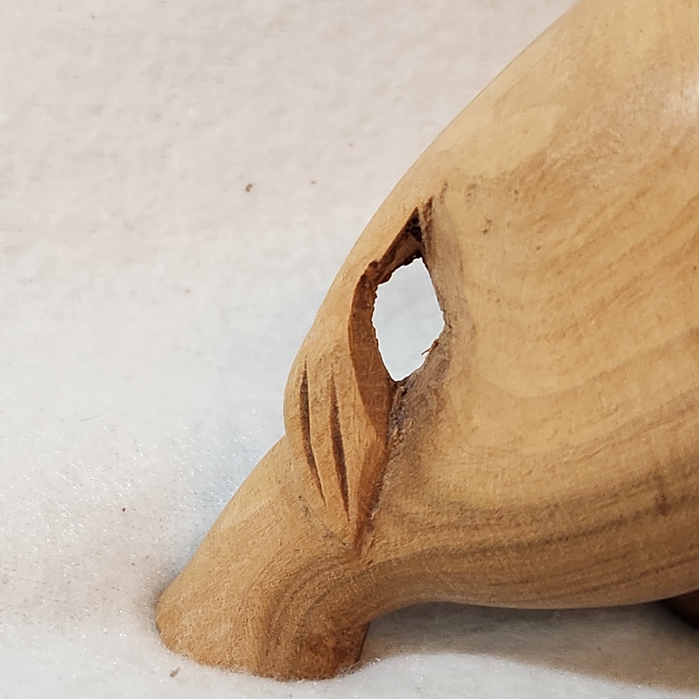 Hand‎ Carved Rinoceros Teak Wood - Picture 12 of 12